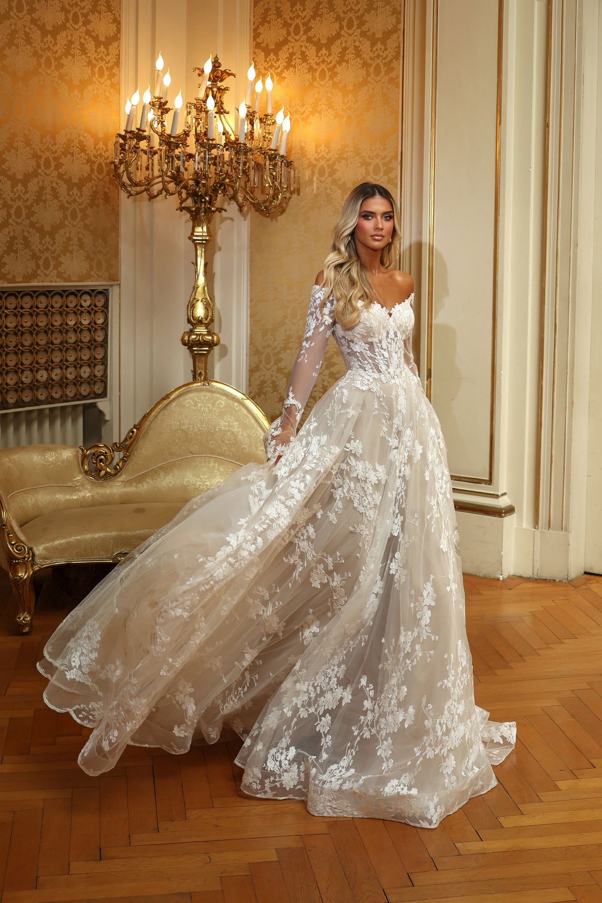 Alyce Paris 7150 Brautschatz Ausschnitt Korsett Ein Linienkleid