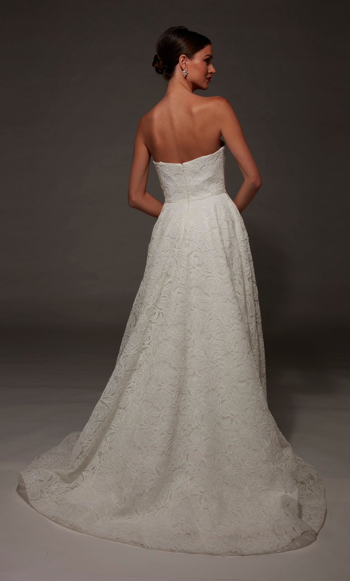 ALYCE Paris 7178 Bridal Strapless Neckline Modest A Line Dress